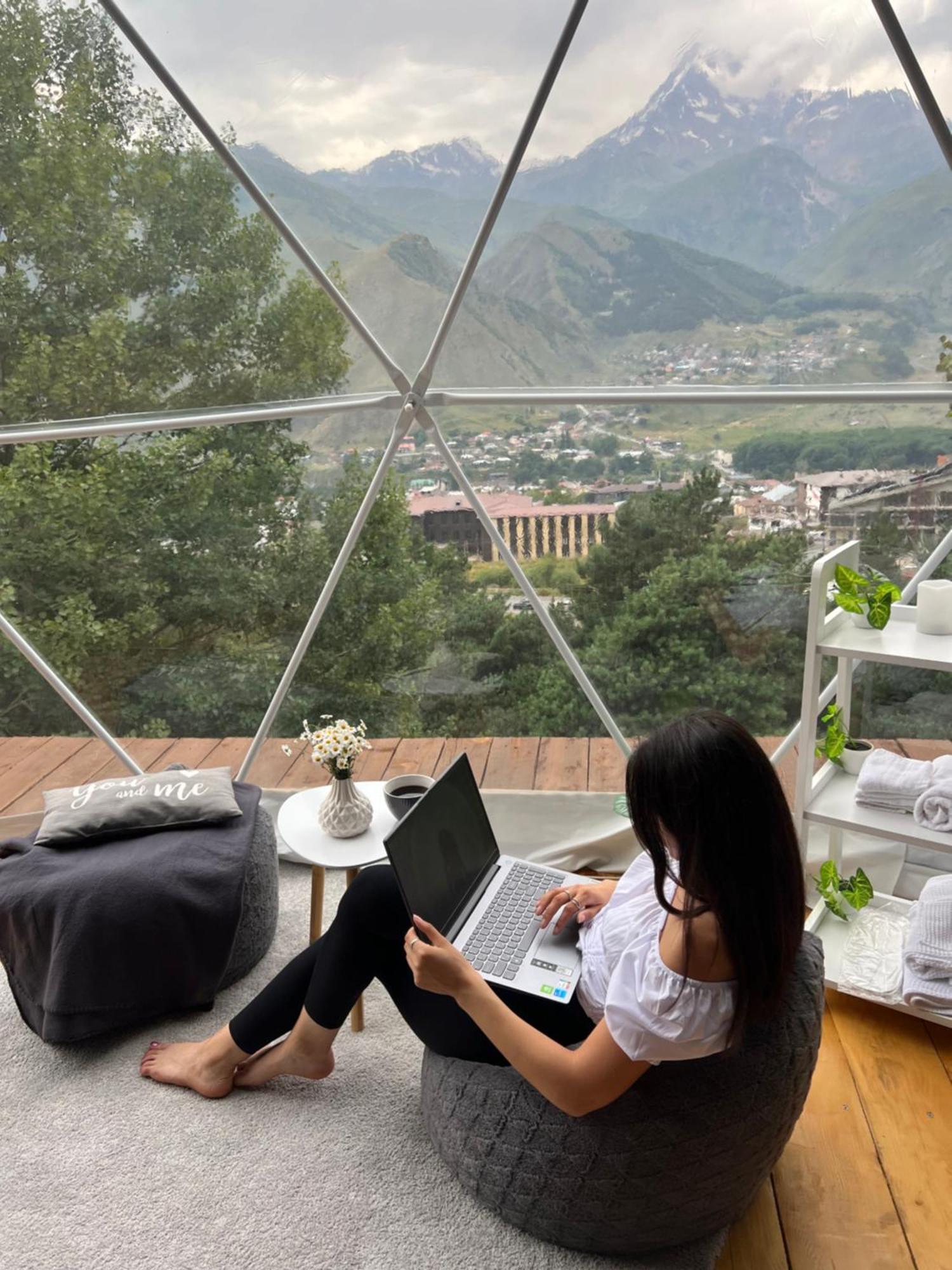 Elia Glamping Otel Kazbegi Dış mekan fotoğraf