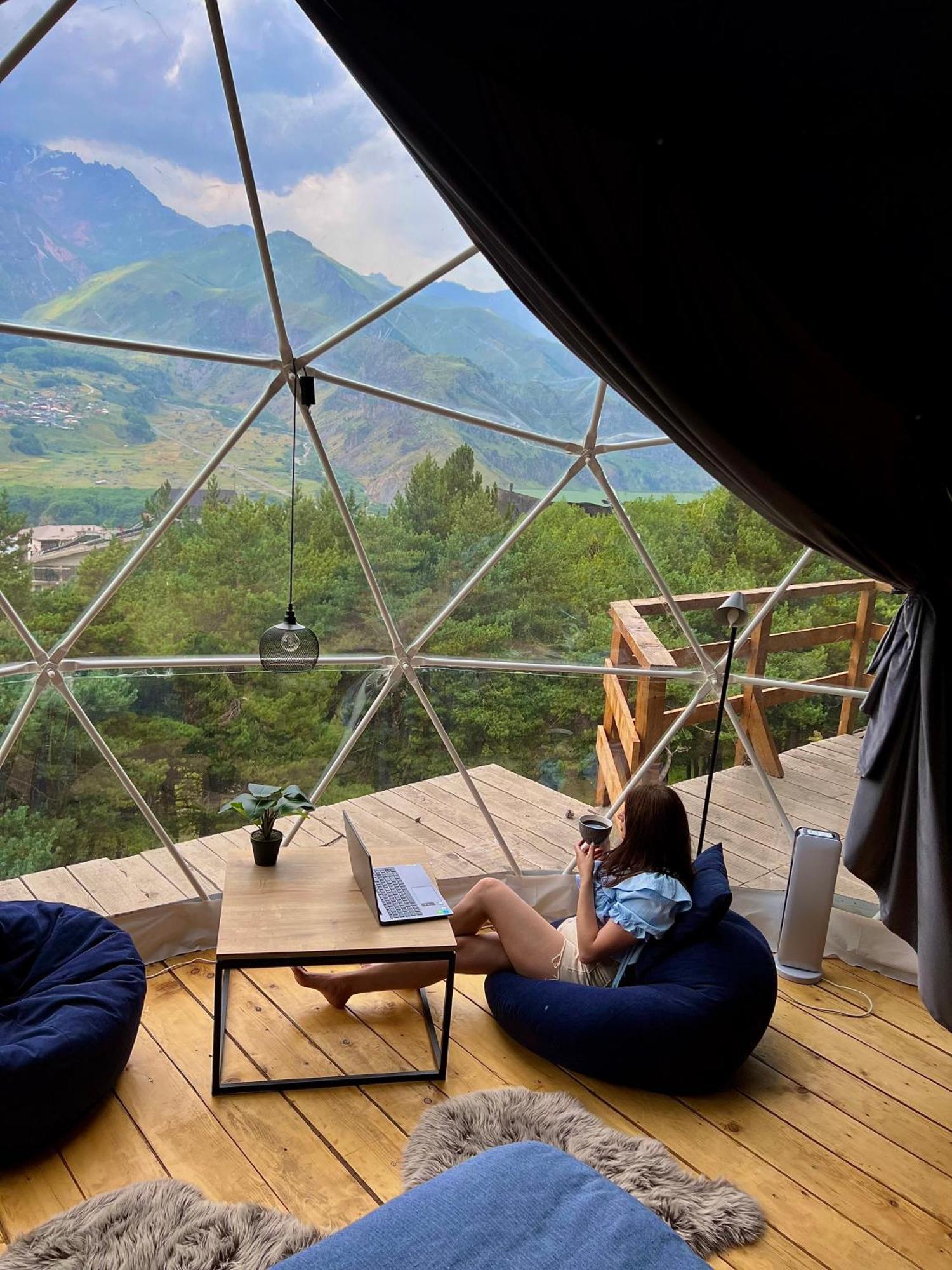 Elia Glamping Otel Kazbegi Dış mekan fotoğraf